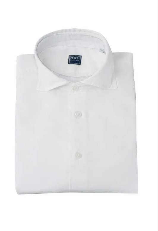 Camicia in cotone panamino by FEDELI