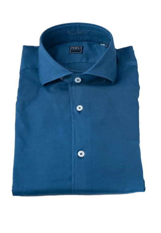Camicia in cotone panamino by FEDELI