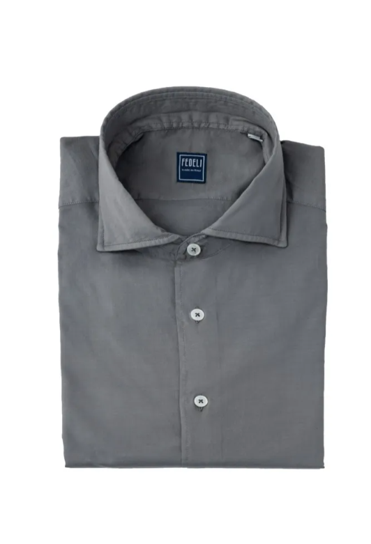 Camicia in cotone panamino by FEDELI