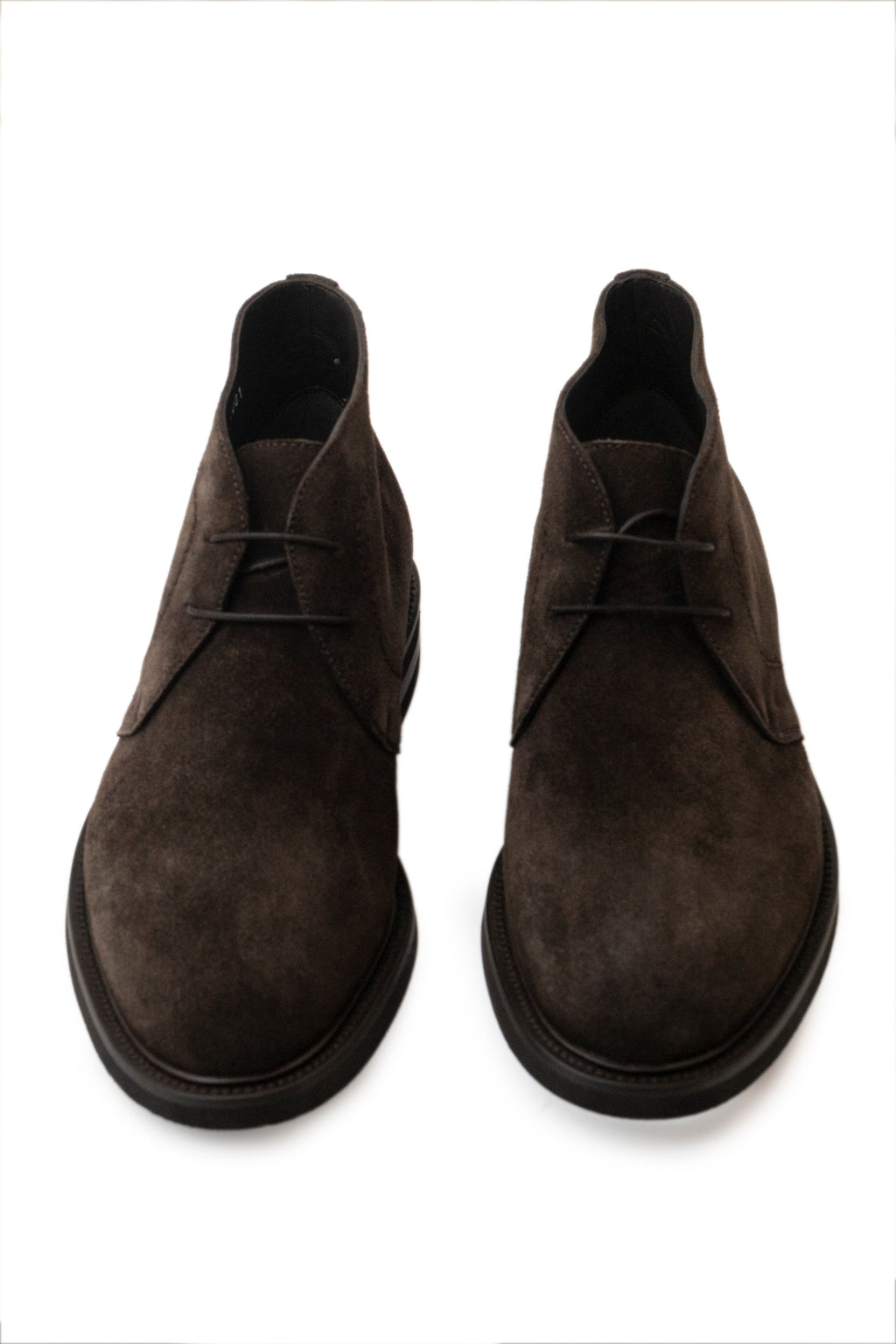 Suede lace-up ankle boot by Santoni