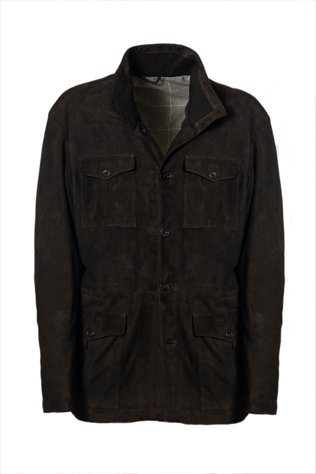 Suede field jacket by Mandelli
