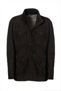 Suede field jacket by Mandelli
