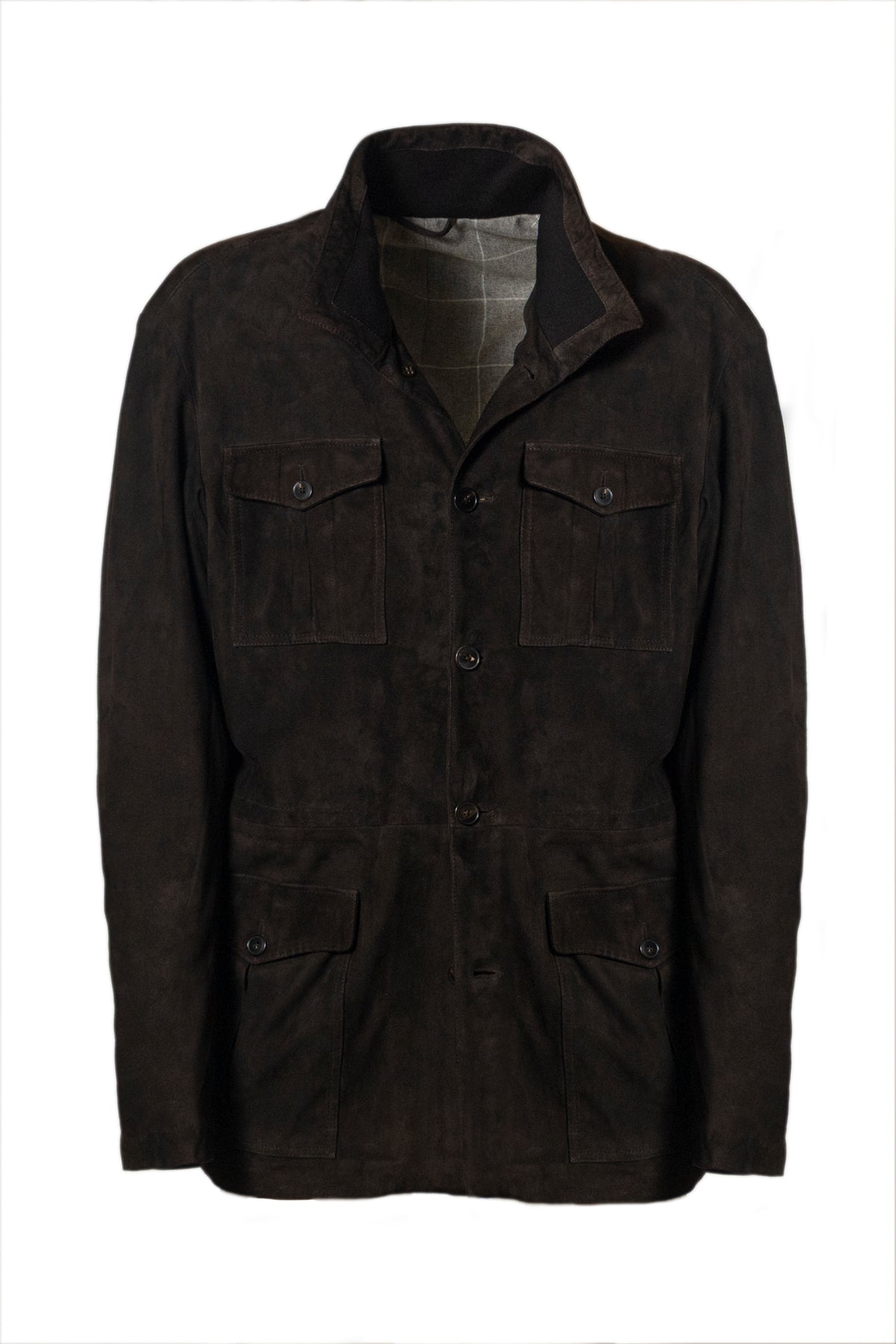 Suede field jacket by Mandelli