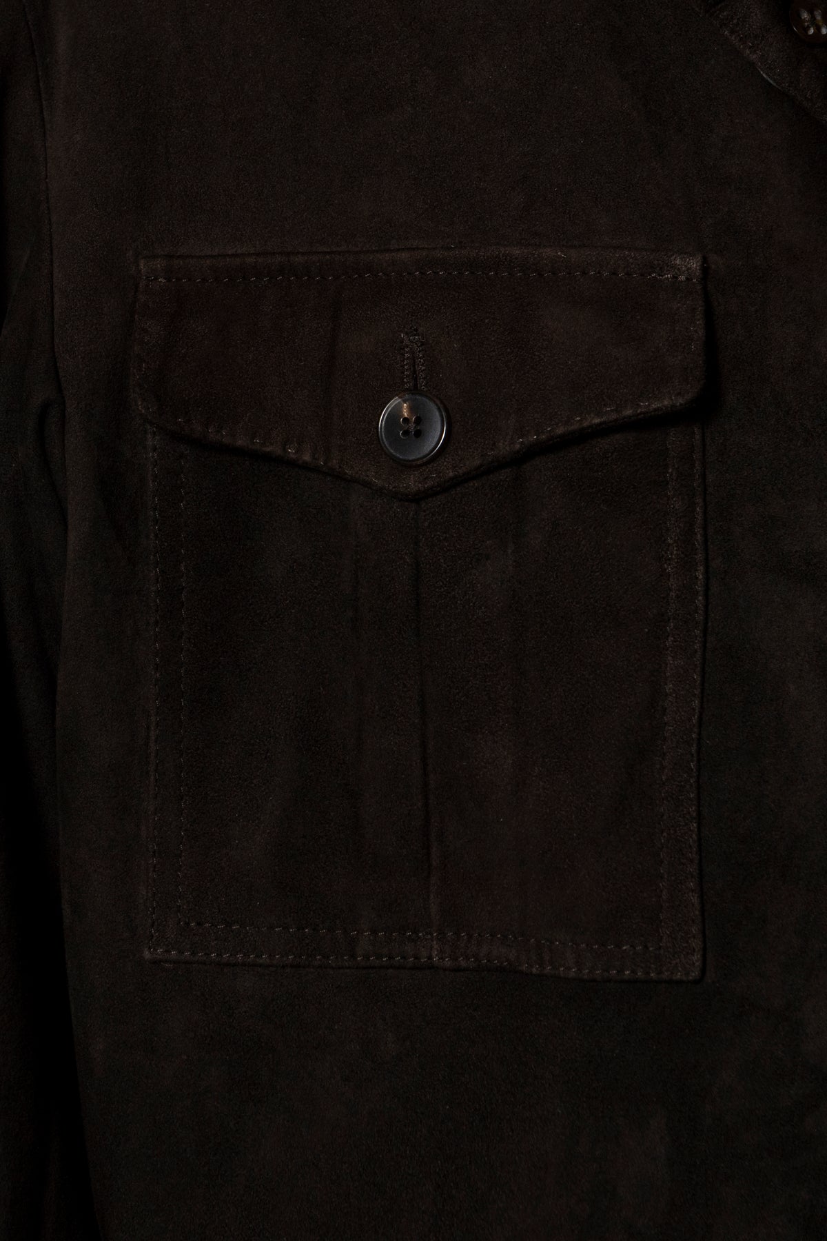 Suede field jacket by Mandelli