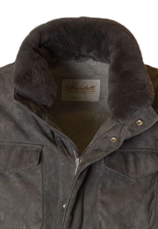 Field jacket foderata cashmere  by Mandelli