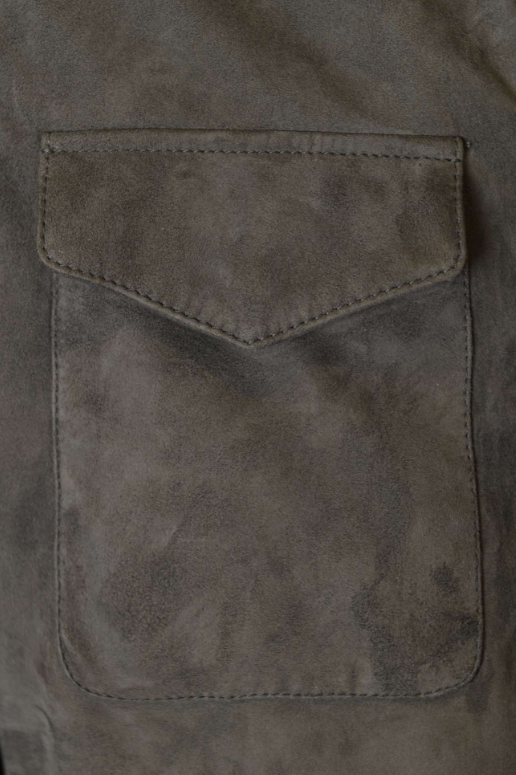Suede field jacket by Mandelli