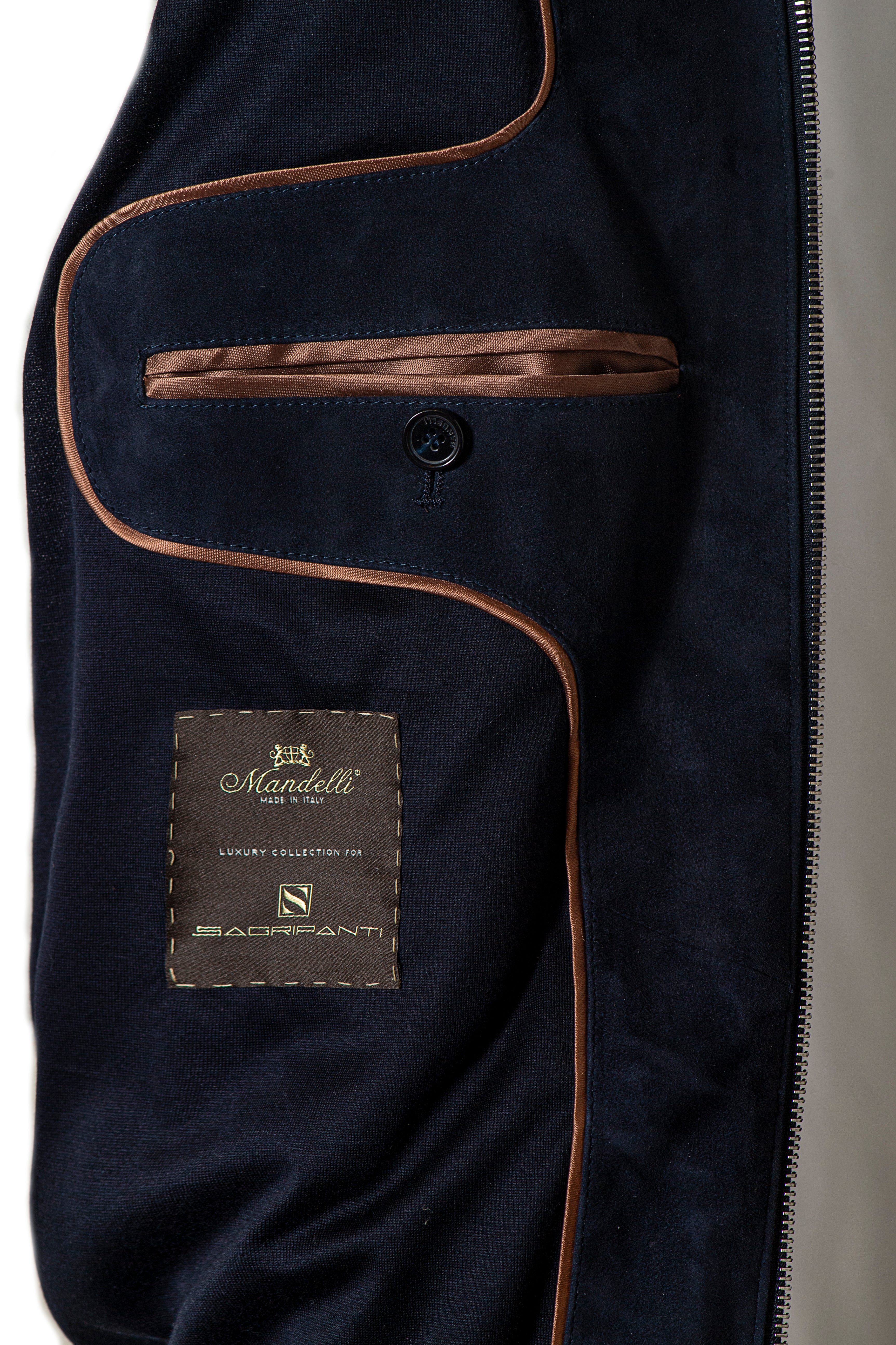 Giubbino suede e maglia by Mandelli