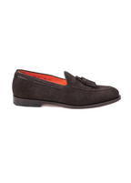 Suede moccasin with tassels by SANTONI