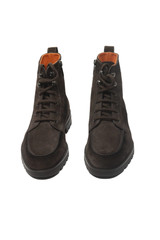 Suede ankle boot by Santoni