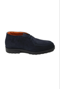 Suede lace-up ankle boot by Santoni
