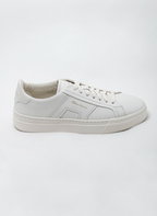 White leather sneakers by SANTONI