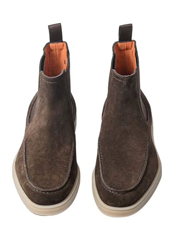 Stivaletto Chelsea camoscio by SANTONI